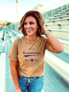 Homerun Vintage Wash Tee - Southern Grace Shoppe