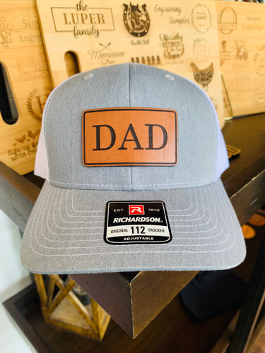 DAD Leather Patch Hat - Southern Grace Shoppe