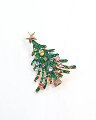 Joyful Christmas Tree Brooch - Southern Grace Shoppe