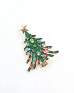 Joyful Christmas Tree Brooch - Southern Grace Shoppe