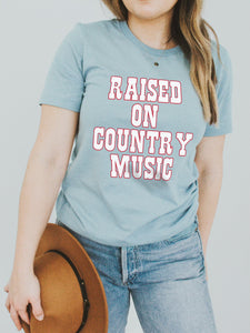 Raised on Country Music | Southern T-Shirt | Ruby’s Rubbish® - Southern Grace Shoppe