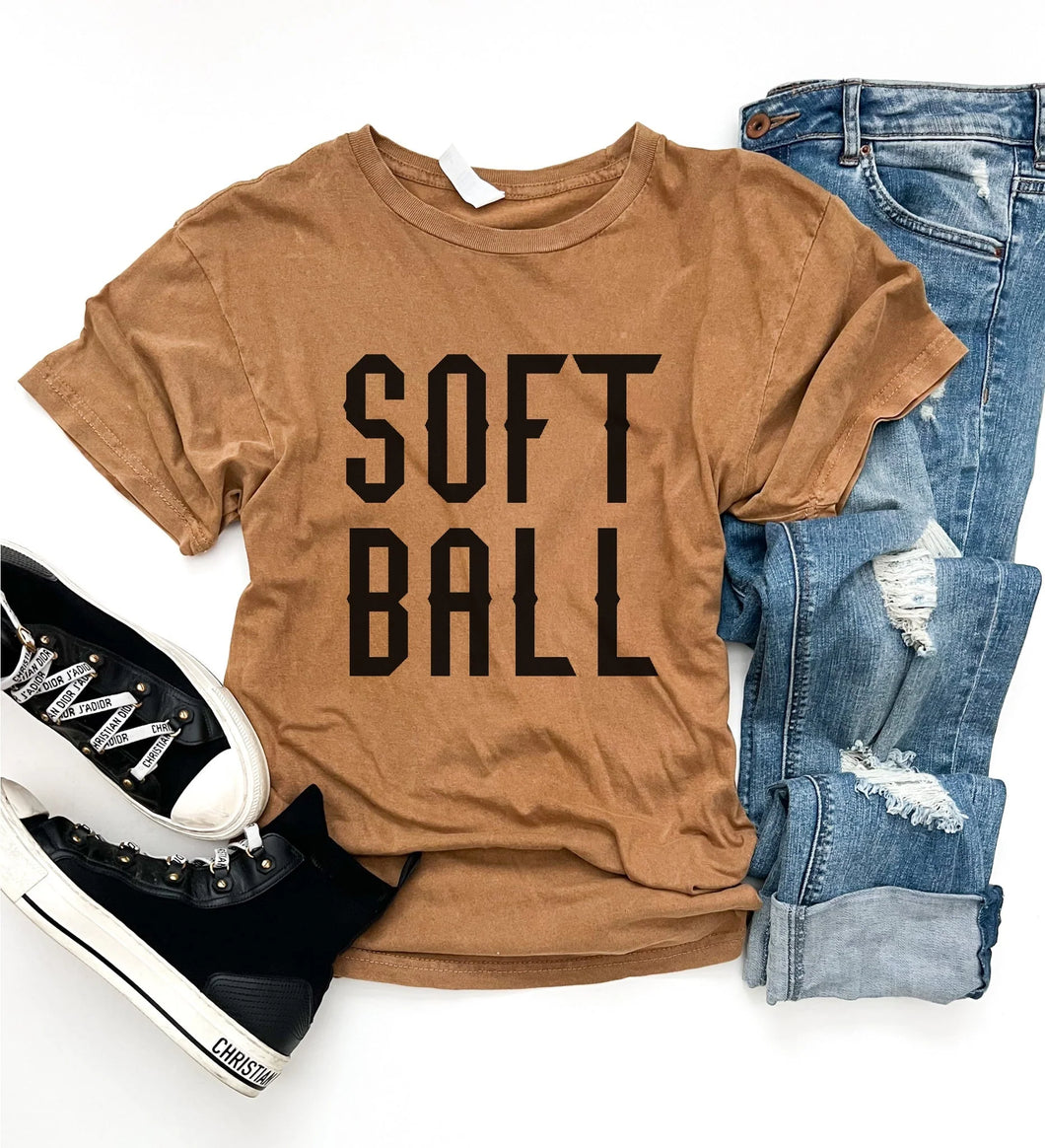 Soft-Ball Vintage Wash Tee - Southern Grace Shoppe
