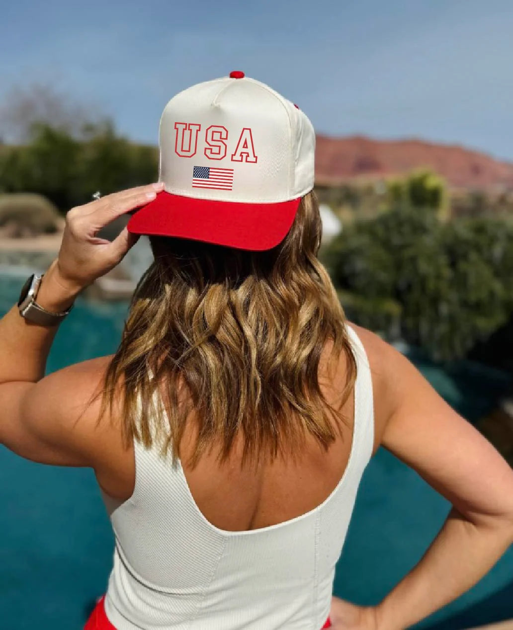 USA Flag Hat - Southern Grace Shoppe