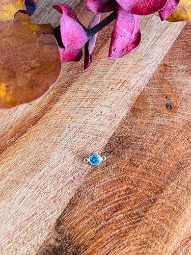 SGS Links | Blue Gemstone Connector Sterling Silver - Southern Grace Shoppe