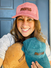 Load image into Gallery viewer, Mama Leather Patch Corduroy Hat - Southern Grace Shoppe