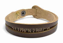 Load image into Gallery viewer, SGS Custom Gifts | Secret Message Leather Bracelet - Southern Grace Shoppe