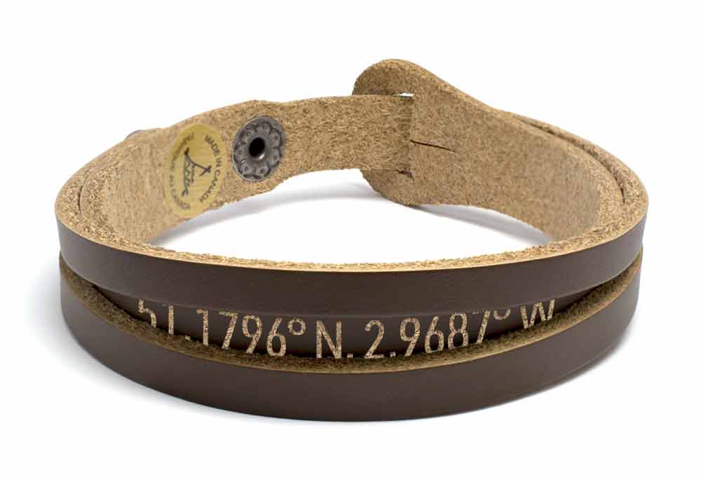 SGS Custom Gifts | Secret Message Leather Bracelet - Southern Grace Shoppe