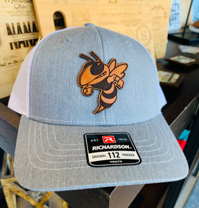 SGS Custom Gifts | Hornets Mascot Leather Patch Youth Hat - Southern Grace Shoppe