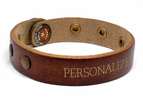 SGS Custom Gifts | Studded Leather Bracelet - Southern Grace Shoppe