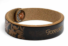 Load image into Gallery viewer, SGS Custom Gifts | Embossed Floral Leather Bracelet - Southern Grace Shoppe